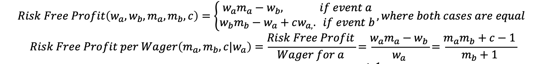 Risk Free Formula